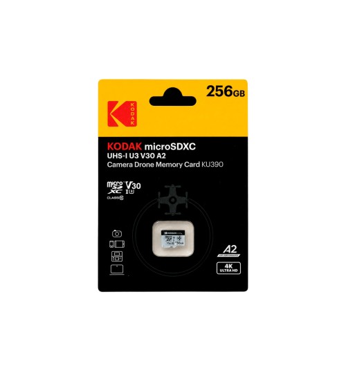 Kodak mSD UHS-I U3/V30/A2 Drone KU390 256GB